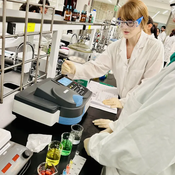 People working in a chemistry lab