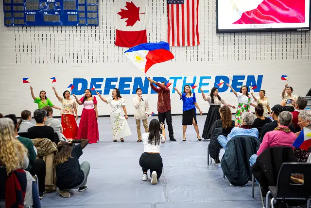 Students at International Fashion Show