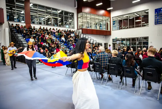 Students at International Fashion Show