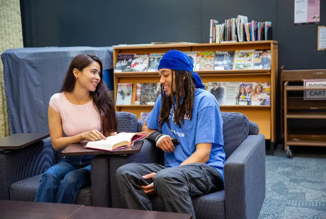 Students in the Library